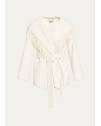 Jonathan Simkhai - Rowen Fringed Wool-Blend Jacket - Lyst
