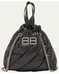 Balenciaga - Crush Xs Quilted Leather Bucket Bag - Lyst