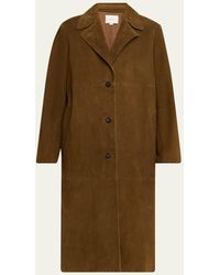 Vince - Long Suede Coat - Lyst