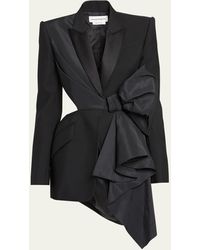 Alexander McQueen - Cutout Blazer Jacket With Bow Detail - Lyst