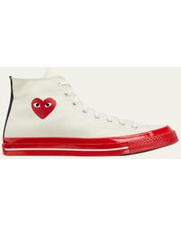 Comme des Garçons - Comme Des Garçons Play X Converse Canvas High-top Trainers - Lyst