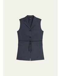 Theory - Three-Button Slash Vest - Lyst