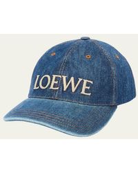 Loewe - X Paula's Ibiza Denim Logo Baseball Cap - Lyst