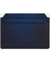 Santoni - Saffiano Leather Card Case - Lyst
