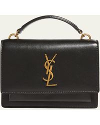 Saint Laurent - Sunset Medium Ysl Top-handle Crossbody Bag In Smooth Leather - Lyst