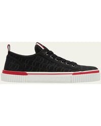 Christian Louboutin - Pedro Junior Cl Canvas Low-top Sneakers - Lyst