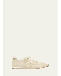 Jacquemus - Les Tennis Croc-Embossed Suede Sneakers - Lyst