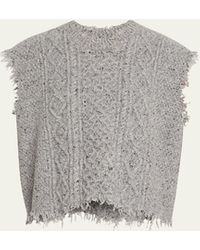 R13 - Cable-Knit Sweater Vest - Lyst