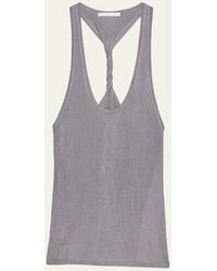 Helmut Lang - Ribbed Twist Tank Top - Lyst