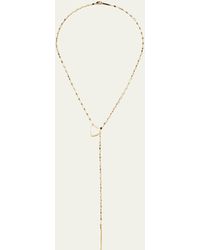 Lana Jewelry - Mega Gloss Blake Heart Lariat Toggle And Bar Necklace - Lyst