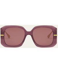 Fendi - Graphy Anagram Butterfly Acetate Sunglasses - Lyst