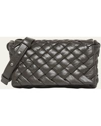 Bottega Veneta - Small Rumple Intreccio Leather Crossbody Bag - Lyst