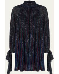 Missoni - Paillette Striped Long-Sleeve Mini Dress - Lyst