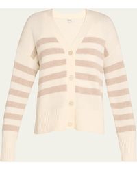Kule - The Raffa Wool Cashmere Striped Cardigan - Lyst