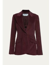 Gabriela Hearst - Leiva Cashmere-Wool Corduroy Single-Breasted Blazer - Lyst