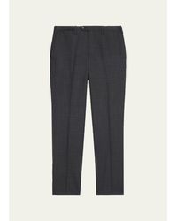 Kiton - Wool Twill Flat-Front Trousers - Lyst