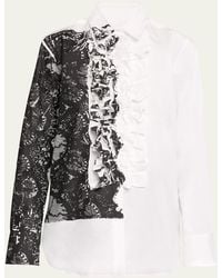 Libertine - Venetian Lace Tuxedo Shirt - Lyst
