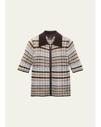 Rag & Bone - Leva Short-Sleeve Zip Polo - Lyst
