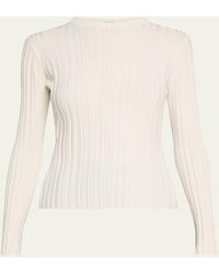 Loulou de Saison - Elsa Rib Long-Sleeve Top - Lyst