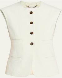 A.L.C. - Georgie Linen-Blend Vest - Lyst