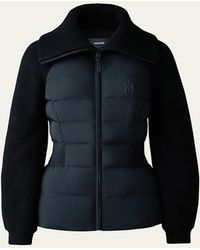 Mackage - Foxy Light Down Mixed-Media Jacket - Lyst