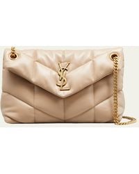 Saint Laurent - Lou Puffer Small Ysl Shoulder Bag In Quilted Leather - Lyst