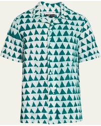Studio 189 - Alek Triangle Hand-batik Camp Shirt - Lyst