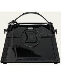 Balmain - Bbuzz Dynasty Top-handle Bag In Patent Leather - Lyst