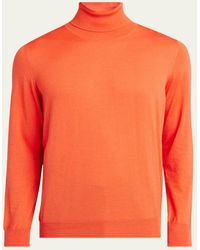 Kiton - Cashmere And Silk Turtleneck Sweater - Lyst