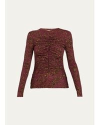 Ulla Johnson - Asha Floral Jersey Top - Lyst