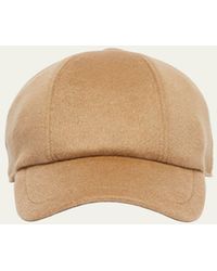 Max Mara - Obliqua Cashmere & Leather Newsboy Cap - Lyst