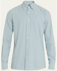 Bergdorf Goodman - Cotton Check-print Sport Shirt - Lyst