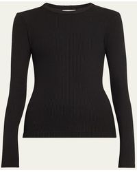 Citizens of Humanity - Bina Rib-Knit Crewneck Top - Lyst