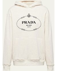 Prada - Felpa Hooded Sweatshirt - Lyst