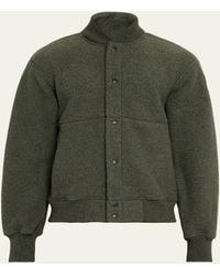 Canada Goose - Hudson Fleece Snap-Front Bomber Jacket - Lyst