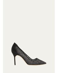 Manolo Blahnik - 90Mm Bbla Dot Mesh Pumps - Lyst