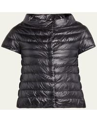 Herno - Emilia Ultra-Light Down Cape - Lyst