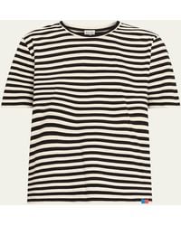 Kule - The Modern Cotton Stripe Long-Sleeve Turtleneck T-Shirt - Lyst
