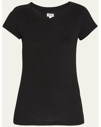 L'Agence - Cory Scoop-neck Tee - Lyst