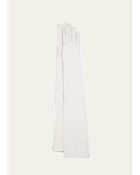Michael Kors - Long Leather Gloves - Lyst