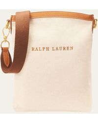 Ralph Lauren Purple Label - Bedford Canvas And Calfskin Bowler Bag - Lyst