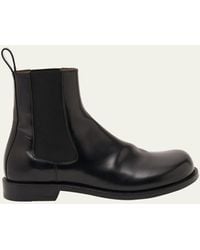 Loewe - Blaze Leather Chelsea Ankle Boots - Lyst