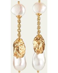 Grazia And Marica Vozza - Freshwater Pearl Front And Back Earrings - Lyst