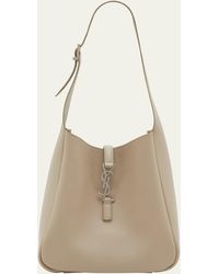 Saint Laurent - Le 5 A 7 Small Ysl Hobo Bag In Smooth Supple Leather - Lyst