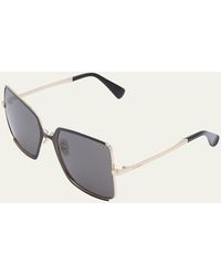 Max Mara - Weho Metal & Acetate Butterfly Sunglasses - Lyst