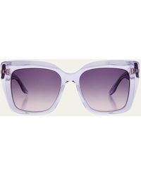 Barton Perreira - Devine Square Acetate & Titanium Sunglasses - Lyst