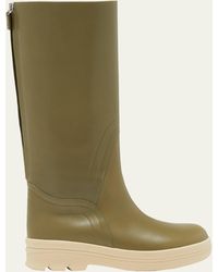 Loro Piana - Lakeside Leather Tall Boots - Lyst