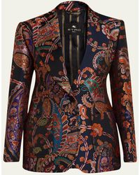 Etro - Paisley Silk Brocade Jacket - Lyst