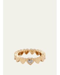 Sydney Evan - 14K Single Diamond Heart Ring - Lyst