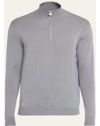 Kiton - Wool Half-Zip Sweater - Lyst